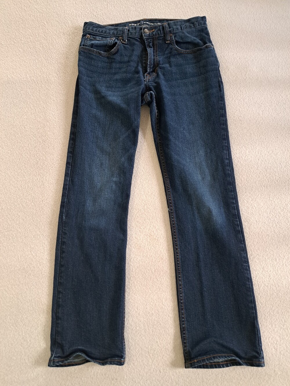 Old Navy Men's Straight Jeans Size 30 Dark Blue Wash Denim Casual Classic